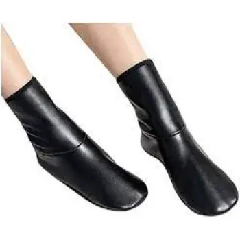V3E Girls Winter Warm Faux Leather Socks